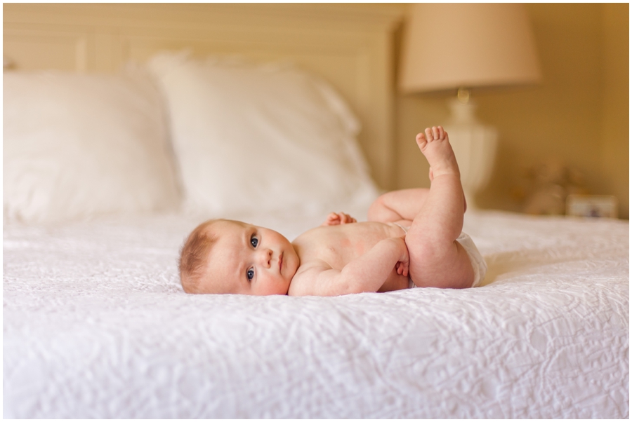 Riley's 4 Month Old Portraits at Home | Just Maggie ...