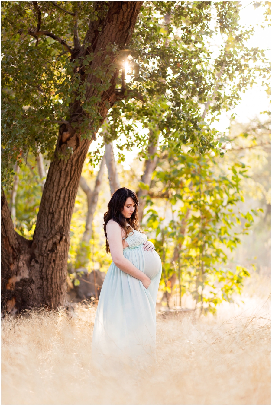 Kristen’s Romantic Wooded Maternity Session | Just Maggie Photography