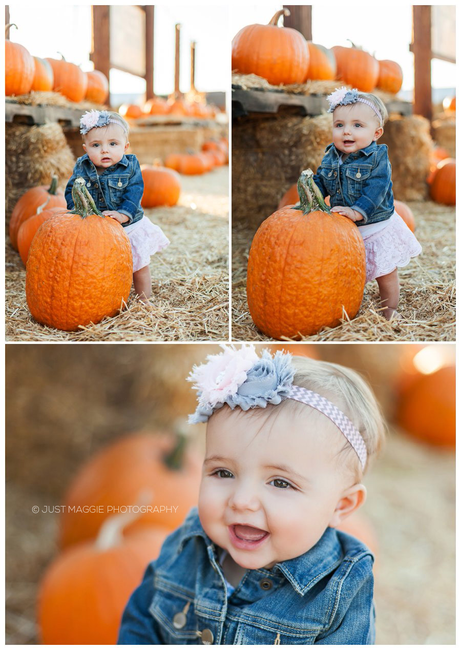 Brooklyn’s 8 Month Portraits at the Pumpkin Patch – Baby’s First Year