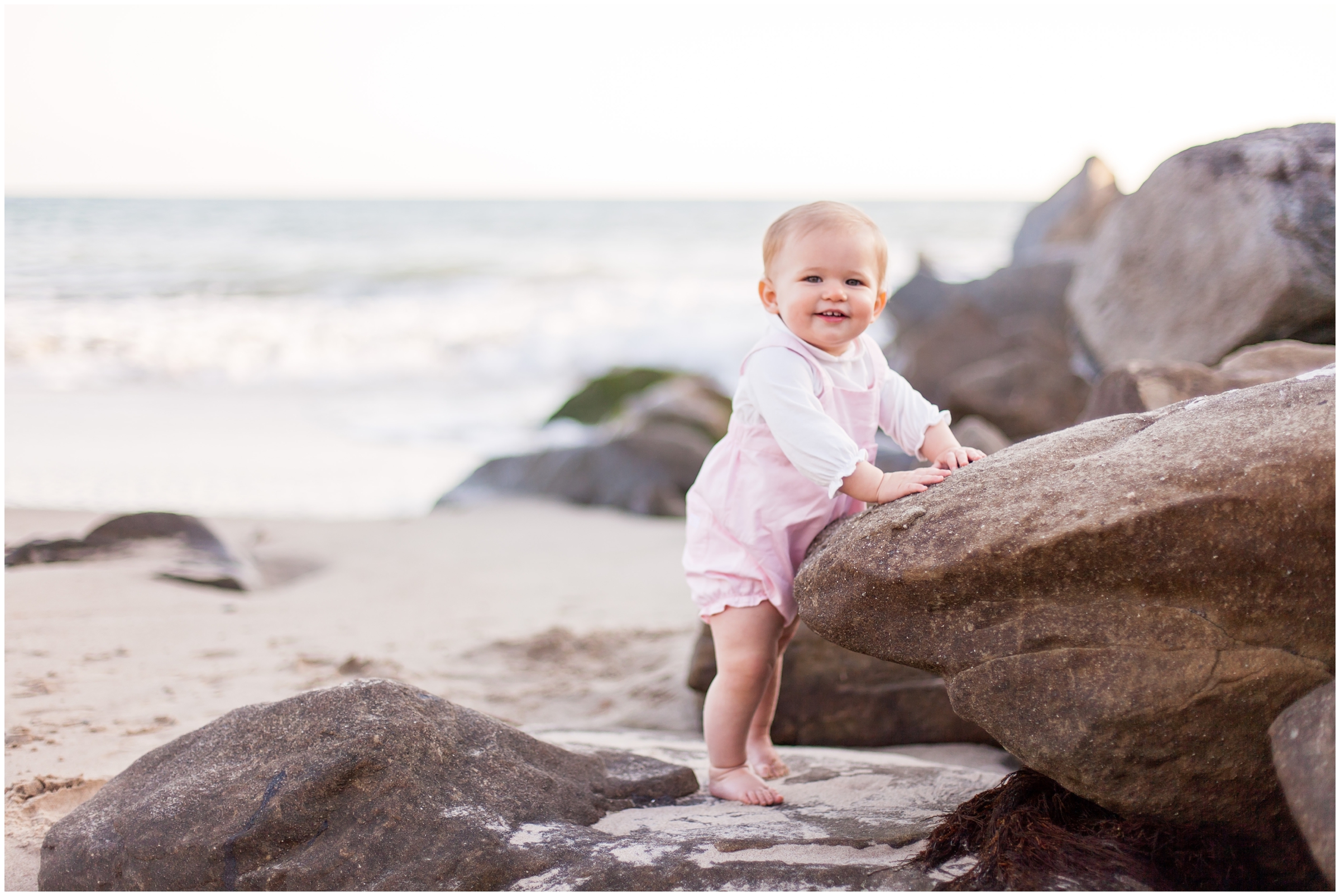 Scarlett Is One One Year Old Portraits At The Beach Just Maggie 